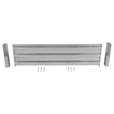 Vestil Galvanized Guard Rail-Bolt On 5 Ft GR-F3R-DI-5-HDG